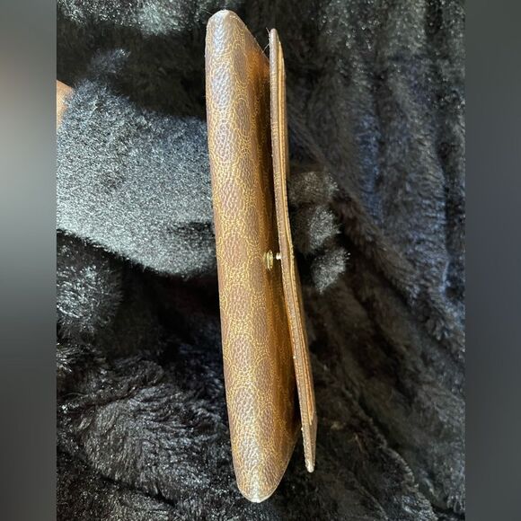 Celine Brown Wallet with Designer Pattern and Bold Accent - Picture 12 of 12